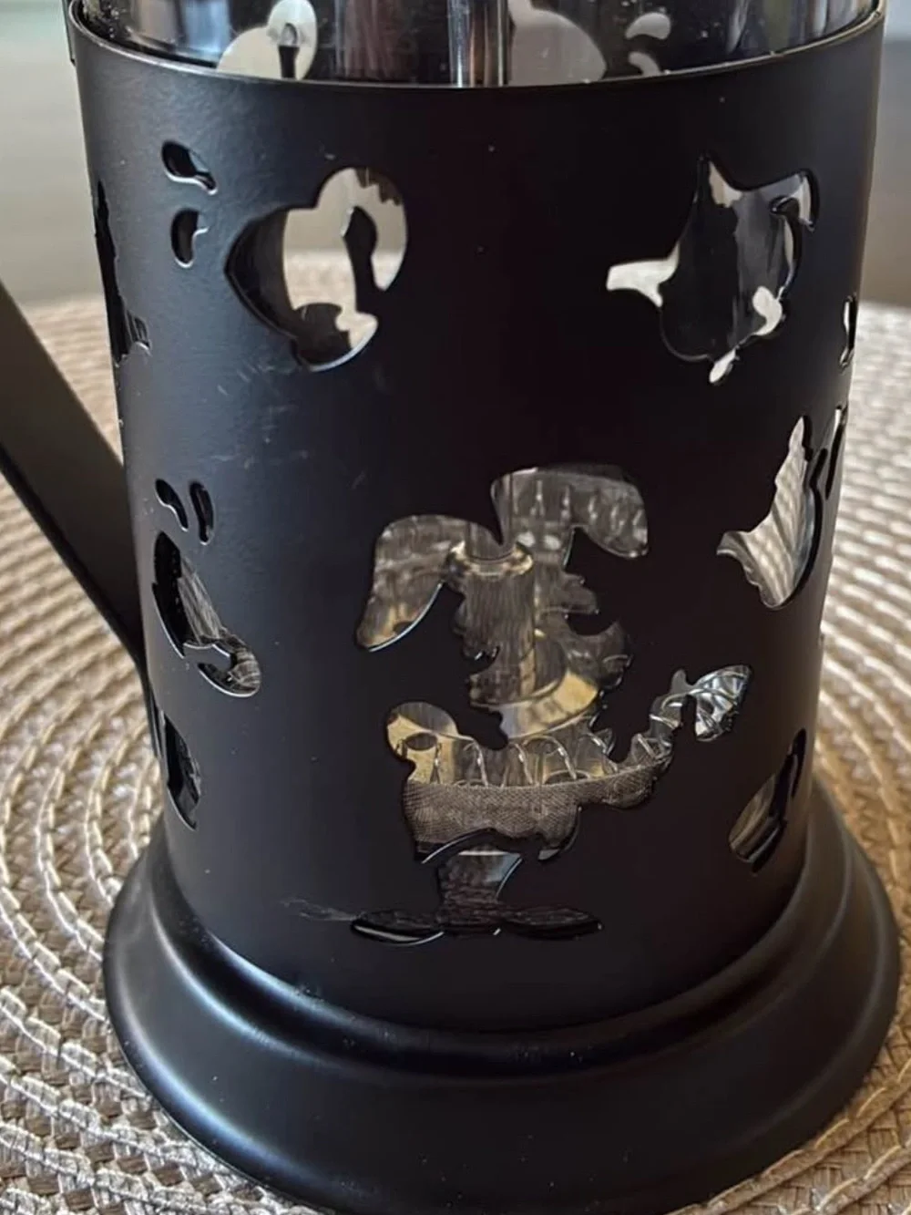 Disney Alice In Wonderland Black Glass French Press